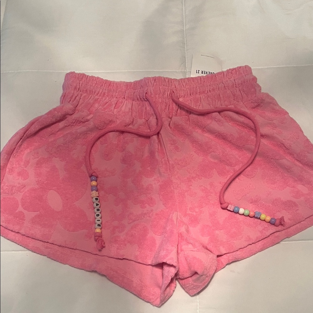 Mattel Barbie Pink Terry Cloth Shorts
